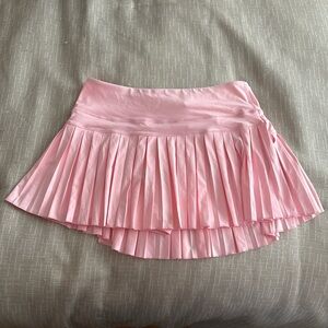 Pink Pleated Skirt